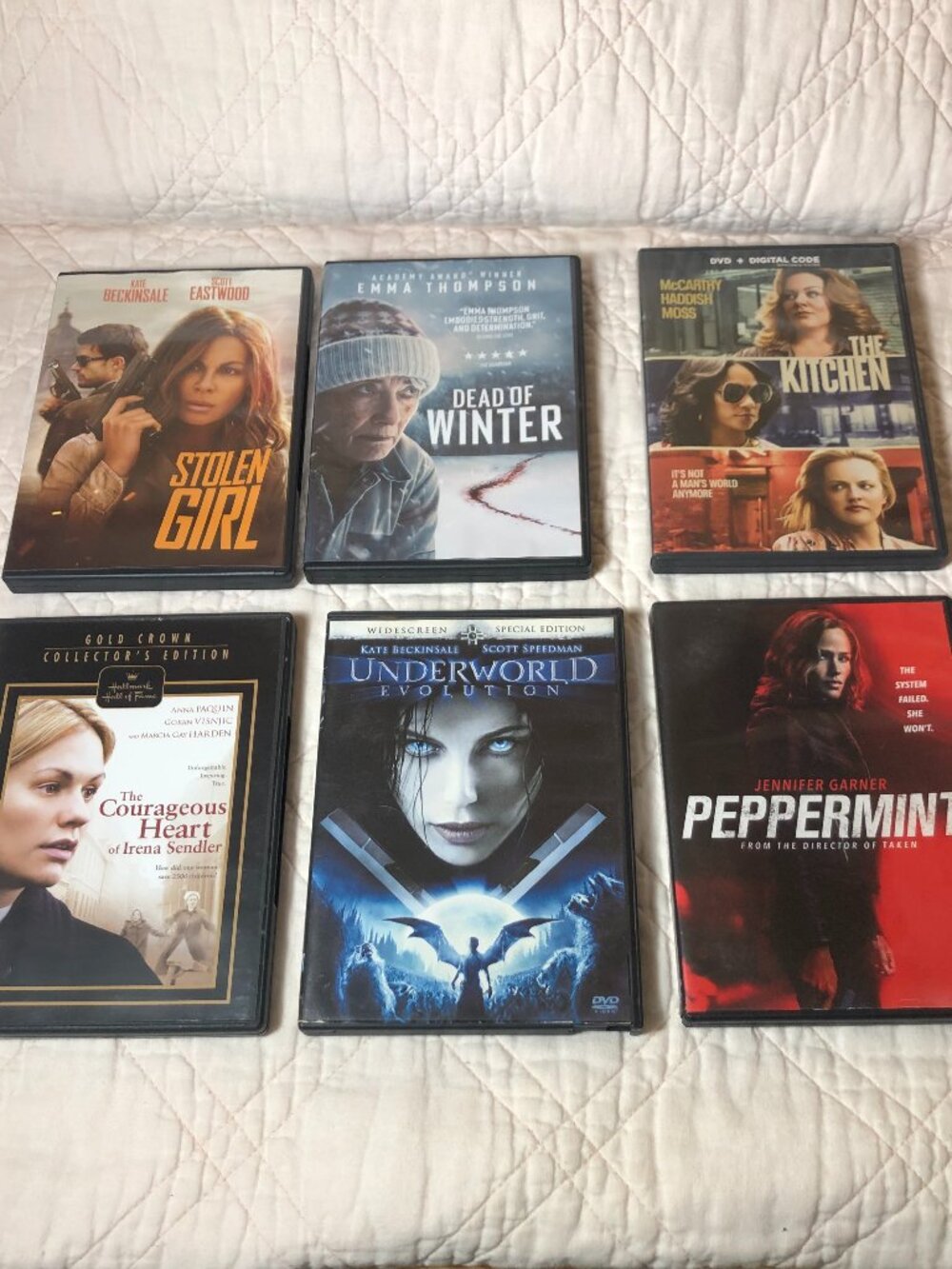 Female Lead Movie DVDs, set of 6